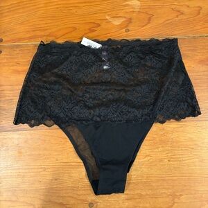 NWT Adore Me Women Panty High Waisted Black Size 1X
